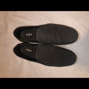 Black slip on shoes